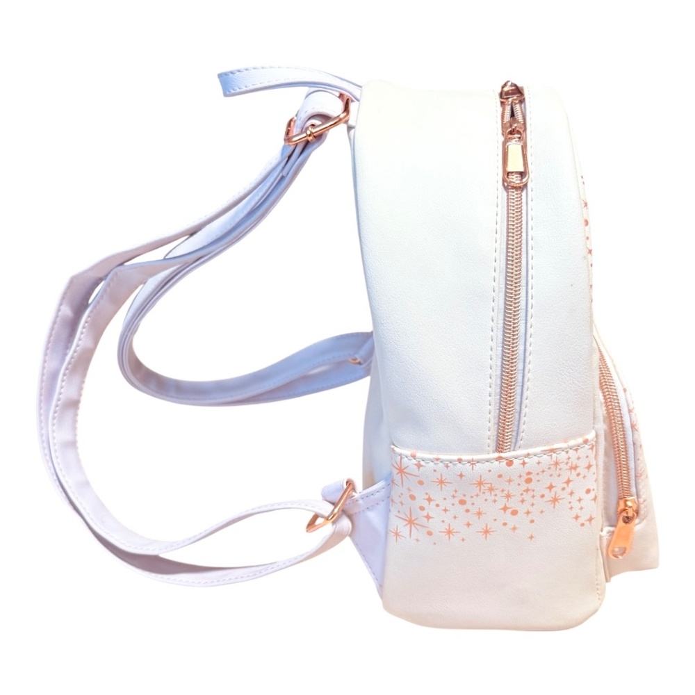 Loungefly Disney Tangled Rapunzel Stars Mini Backpack - Rose Gold Light tones - Picture 4 of 6